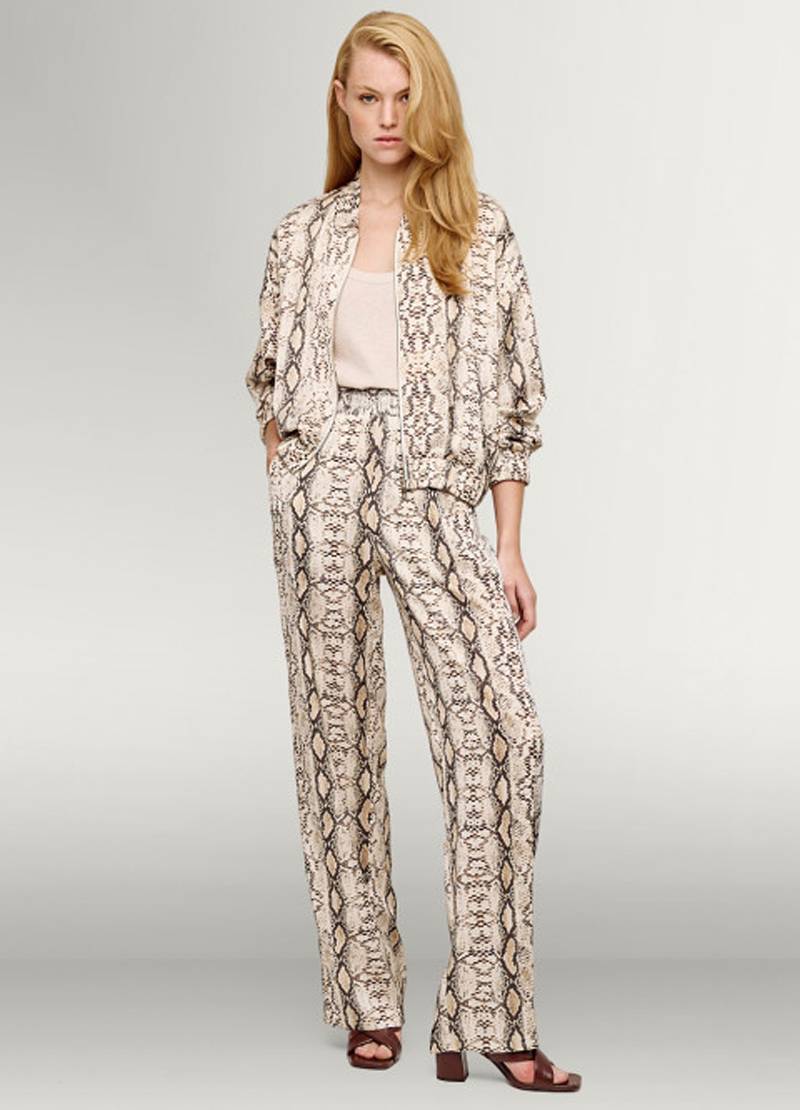 Animal printed bomber jacket in beige in Dublin in Ireland