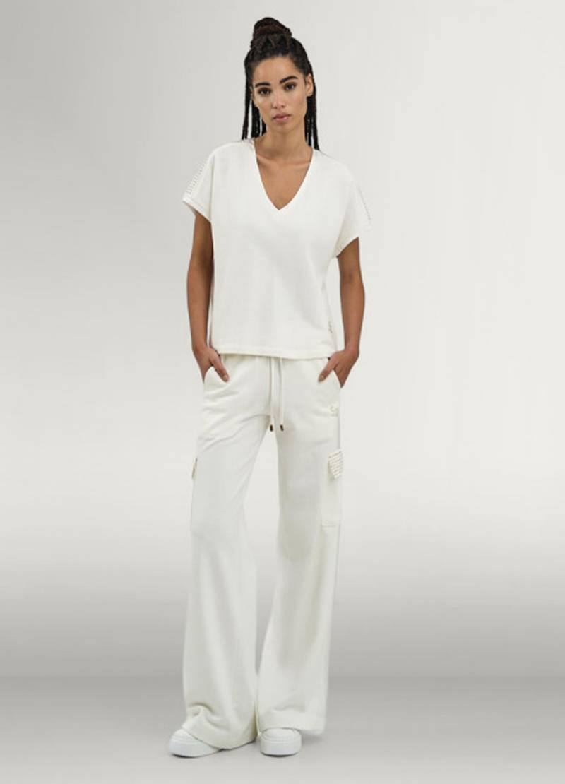 Find the T-shirt with rhinestone shoulder details in off-white in Copenhagen, Denmark