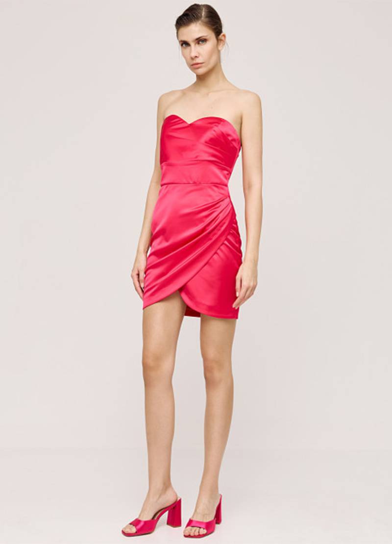 Shop a mini strapless dress in pink in Copenhagen, Denmark