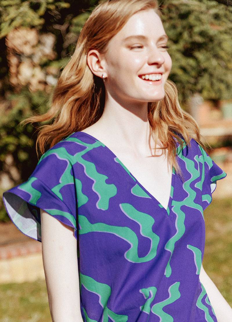 Printed Cosy Blouse with great fitting in Leeds